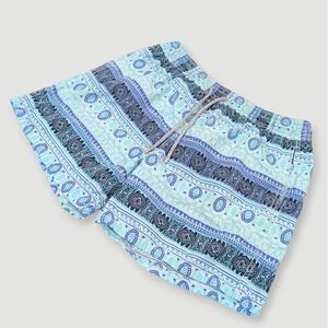 Vilebrequin Swim Trunks Mens Large Blue Elephant Paisley Boho Moorea